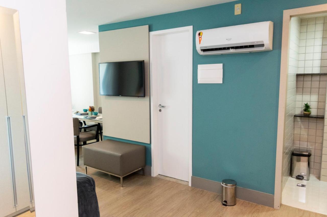 2703 Flat Beira Mar Av Boa Viagem Com Cozinha Aparthotel Recife Exterior foto